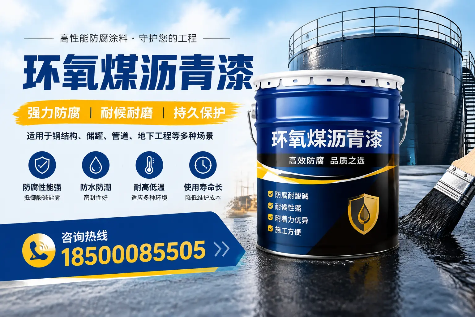 环氧煤沥青漆在工业中的应用，南阳企业的选择